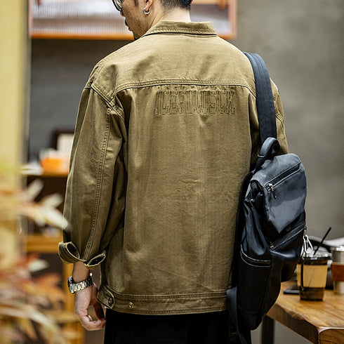 Cotton Loose Multi-pocket Jacket P0502