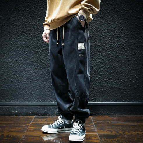 Loose Side Design Jeans Pants P0034.