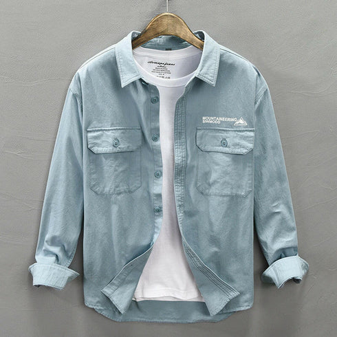 Tooling Casual Back Print Shirt P0123