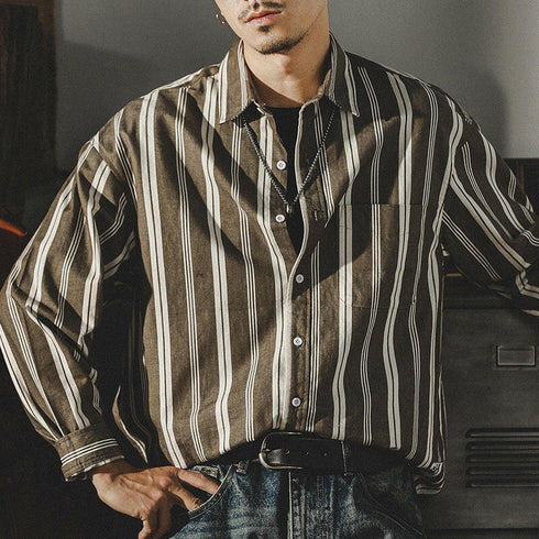 Striped Men's Shirt P0070.