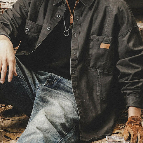 Long-sleeved Loose Shirt P0074.