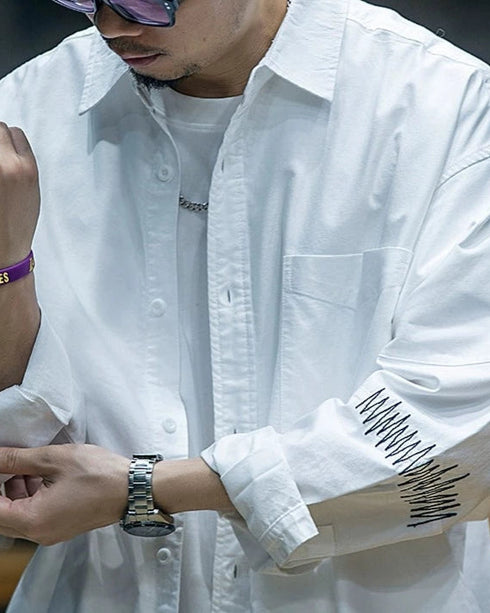 Stitch Detail Casual Shirt P0527