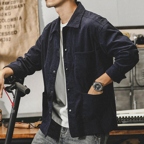 Houndstooth Long-sleeved Shirt P0130