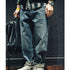Side Pocket Straight Jeans P0018.
