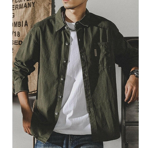 Long-sleeved Cotton Shirt P0080.