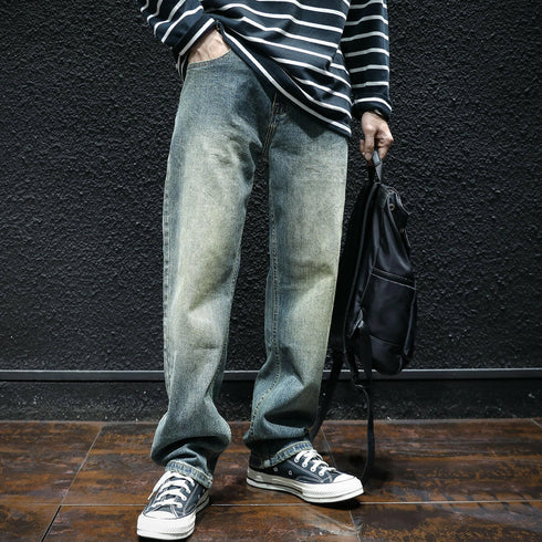 Retro Straight Men's Jeans P0045.