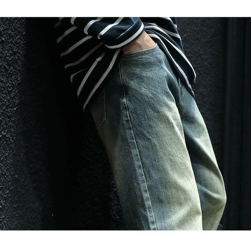 Retro Straight Men's Jeans P0045.