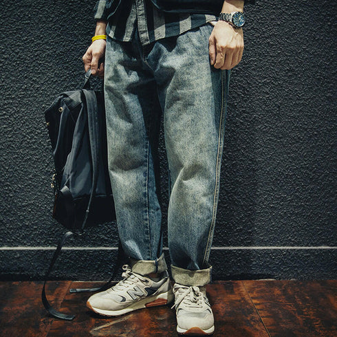 Straight All-match Jeans P0020.