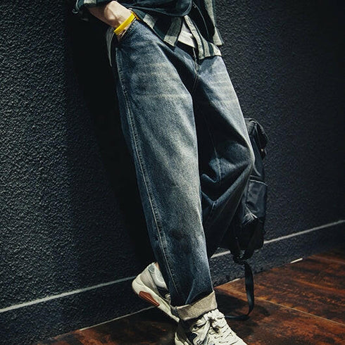 Straight All-match Men's Jeans P0022.