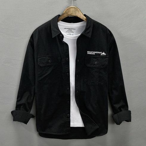 Tooling Casual Back Print Shirt P0123