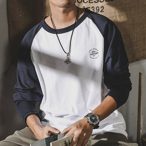 American Long-sleeved T-shirt Men's P0340