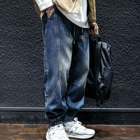 Loose Side Design Jeans Pants P0034.