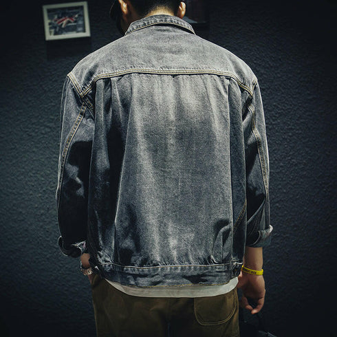 Vintage Wash Denim Jacket P0715