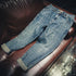 Side Pocket Straight Jeans P0018.