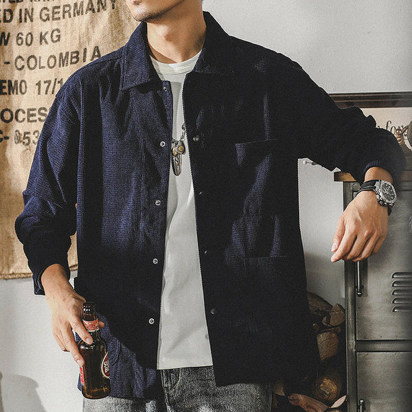 Houndstooth Long-sleeved Shirt P0130