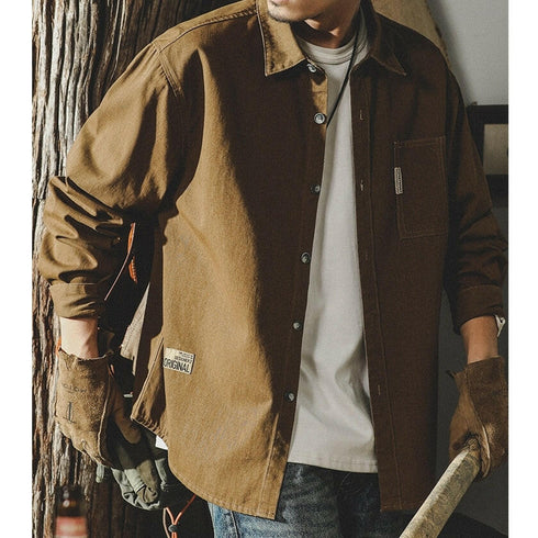 Long-sleeved Cotton Shirt P0080.