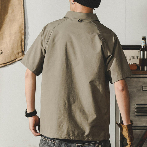 Half-sleeved Simple Polo Shirt P0131