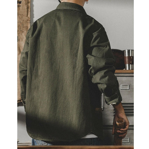 Long-sleeved Cotton Shirt P0080.