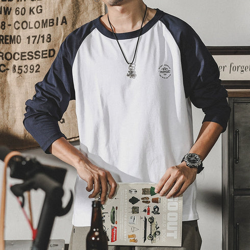 American Long-sleeved T-shirt Men's P0340