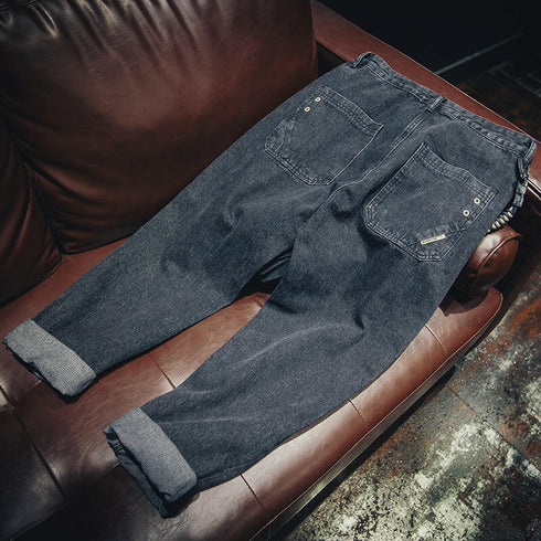 Black All-match Jeans P0021.