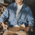 Long-sleeved Tooling Denim Shirt P0113
