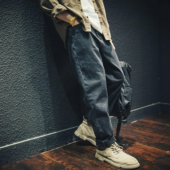 Black Straight Jeans P0012.