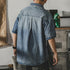 Retro Washed Tooling Denim Shirt P0133