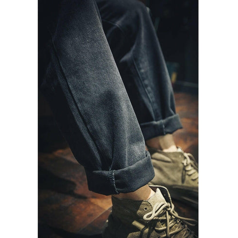 Black Straight Jeans P0012.