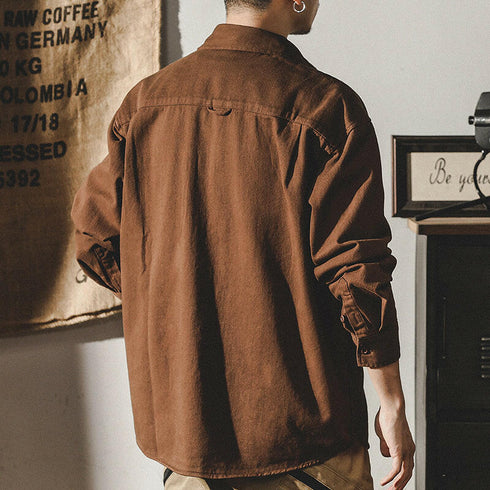 Pocket Long-sleeved Shirt P0082.