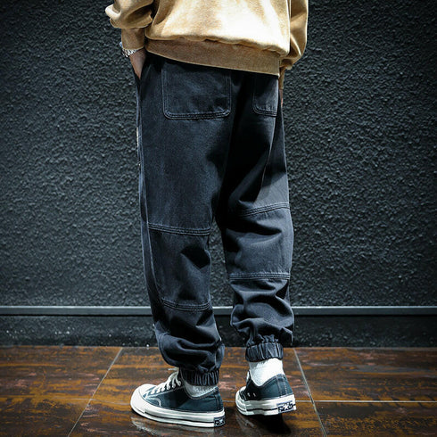 Loose Side Design Jeans Pants P0034.