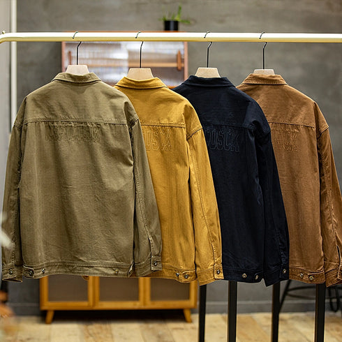 Cotton Loose Multi-pocket Jacket P0502