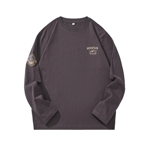 Long-Sleeved Loose Tide Bottoming T-shirt P0483