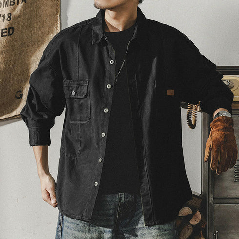 Long-sleeved Loose Shirt P0074.