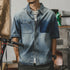 Retro Washed Tooling Denim Shirt P0133