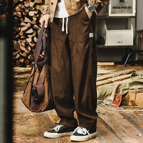 Absorbent Cotton Casual Pants P0669