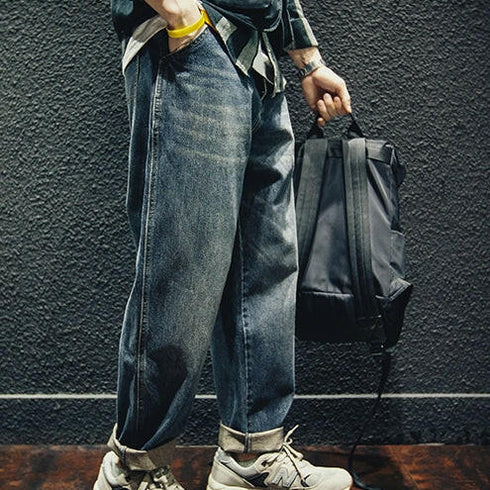 Straight All-match Men's Jeans P0022.