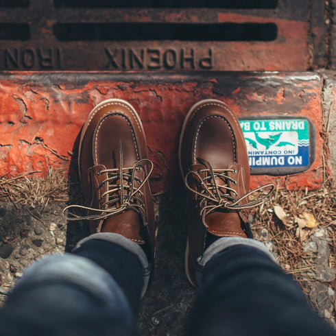 Mid-top British Style Leather Boots P0574