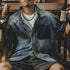 Retro Washed Tooling Denim Shirt P0133
