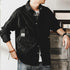 Pocket Long-sleeved Loose Shirt P0092