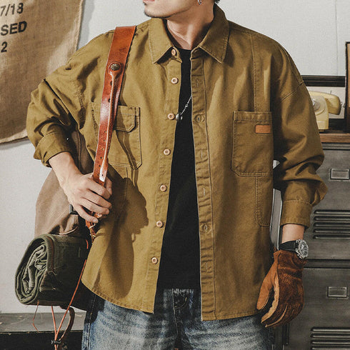 Long-sleeved Loose Shirt P0074.