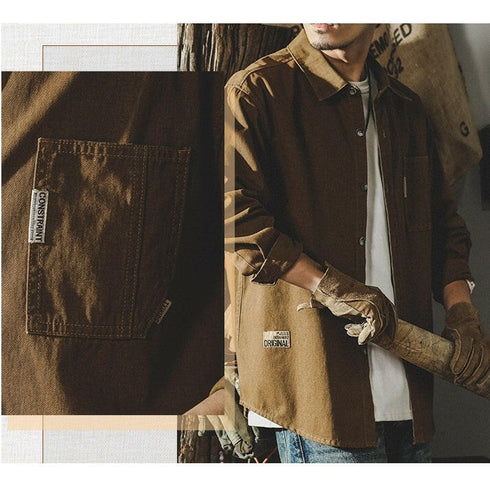 Long-sleeved Cotton Shirt P0080.