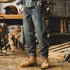 Winter Padded Jeans Men P0697
