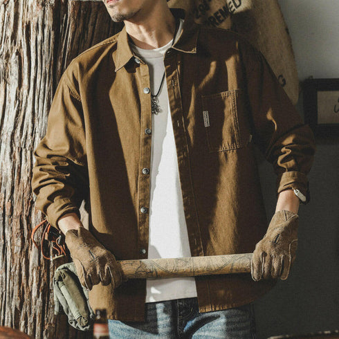 Long-sleeved Cotton Shirt P0080.