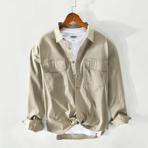 Chest Pockets Long-sleeved Shirt P0079.