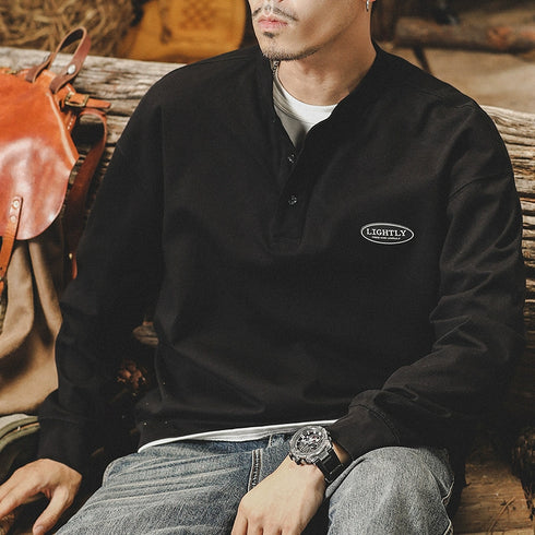 Men's Long-sleeved POLO Shirt P0724