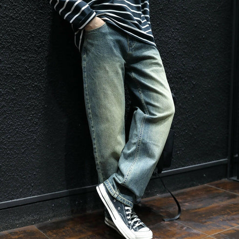 Retro Straight Men's Jeans P0045.
