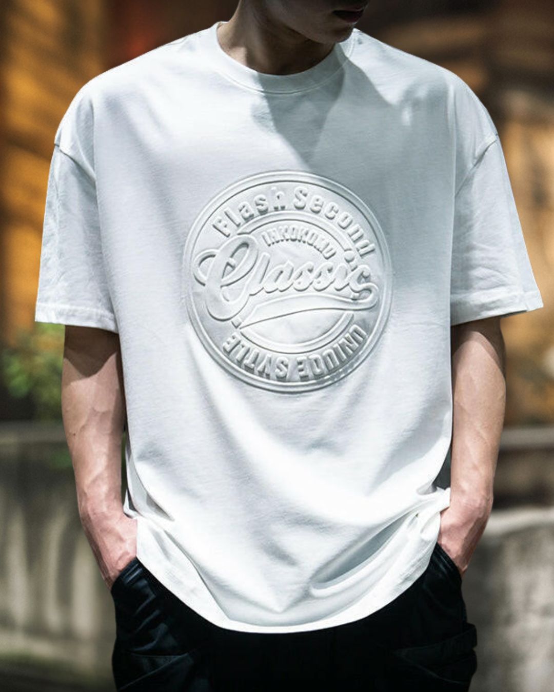 SHORT TEE – PEAK BLUE (ピークブルー)