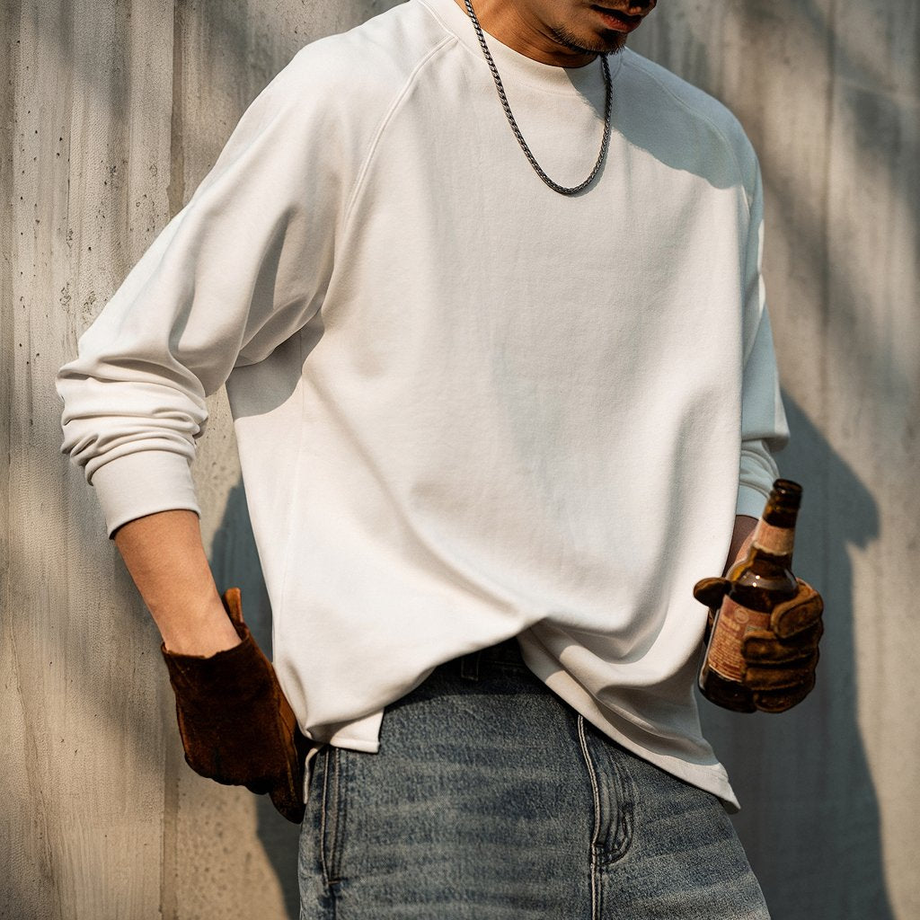 RAGLAN LONG TEE – PEAK BLUE (ピークブルー)