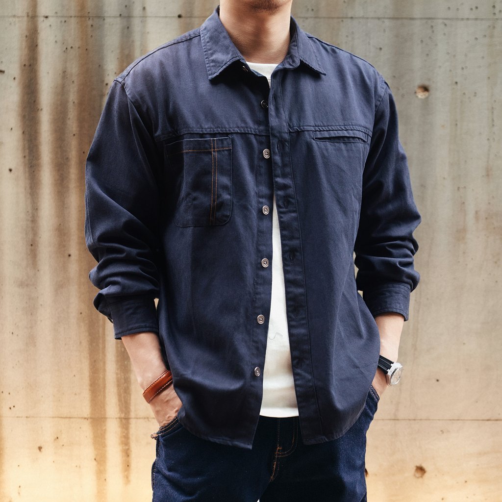 LONG SHIRT – PEAK BLUE (ピークブルー)