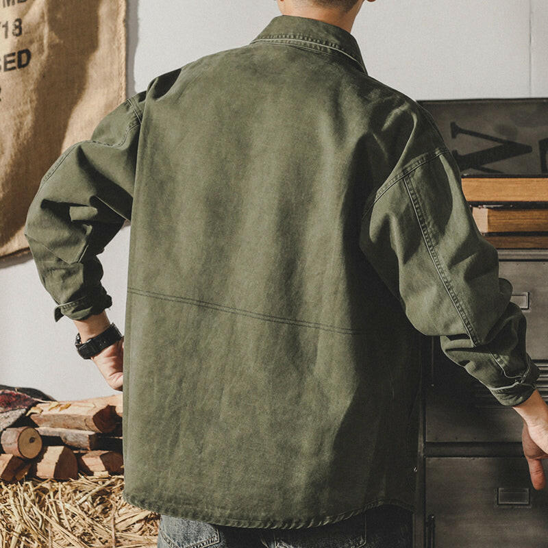 Retro Casual Pocket Design Jacket P0126 PEAK BLUE (ピークブルー)